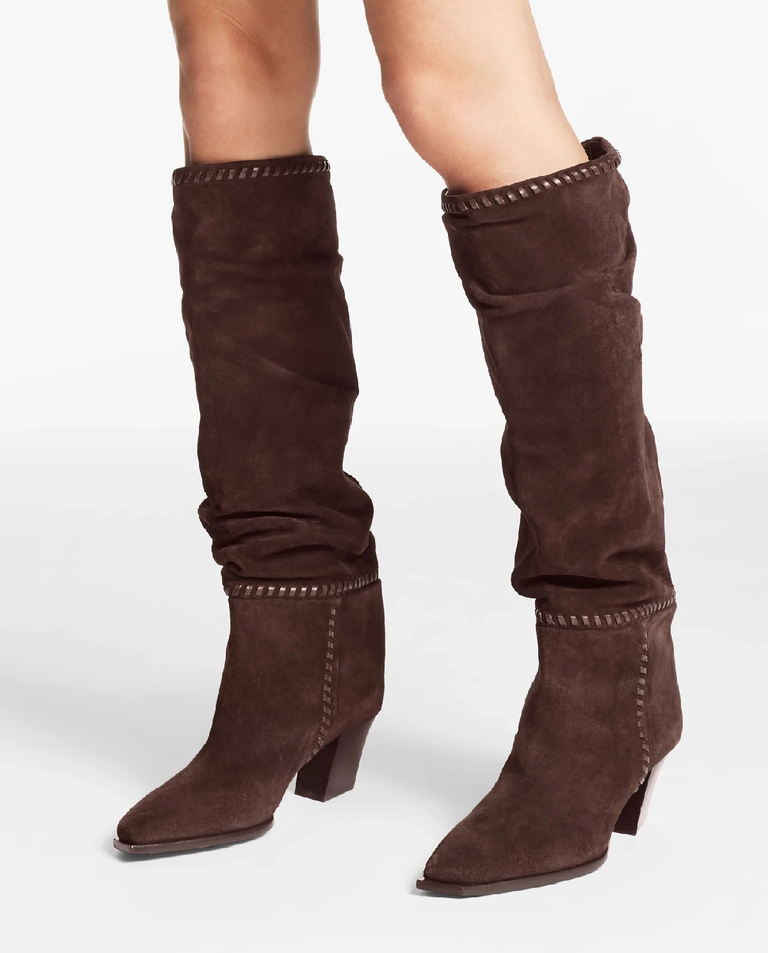 Brązowe zamszowe kozaki Hart 60