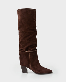 Brązowe zamszowe kozaki Hart 60 - Image #0