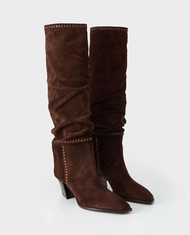 Brązowe zamszowe kozaki Hart 60