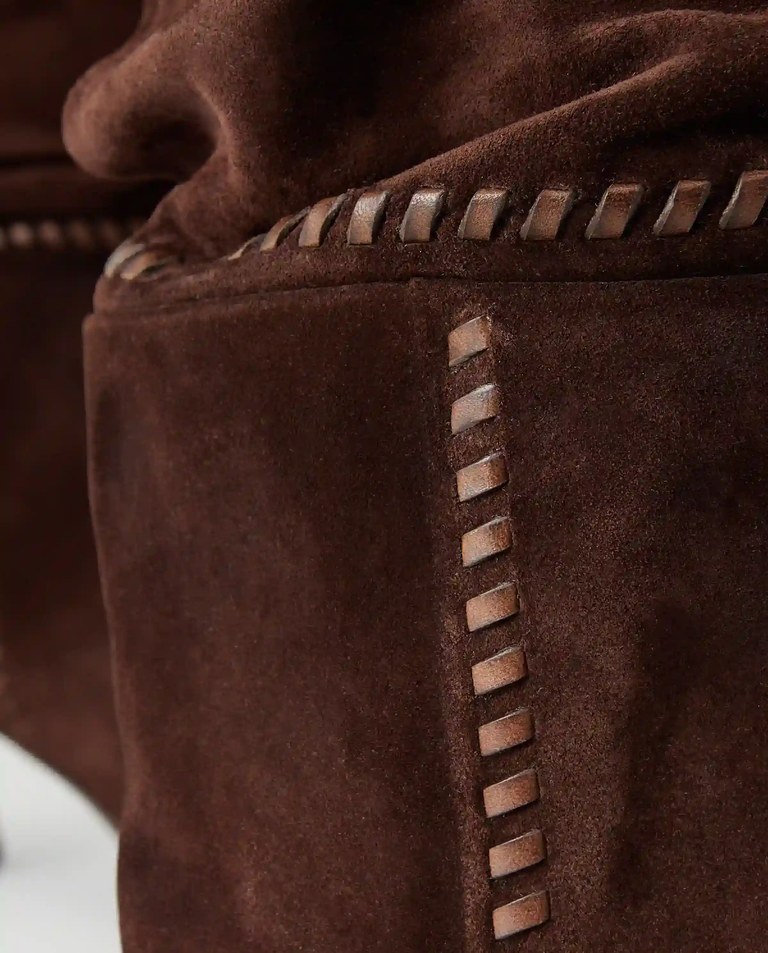 Brązowe zamszowe kozaki Hart 60 - Image #3