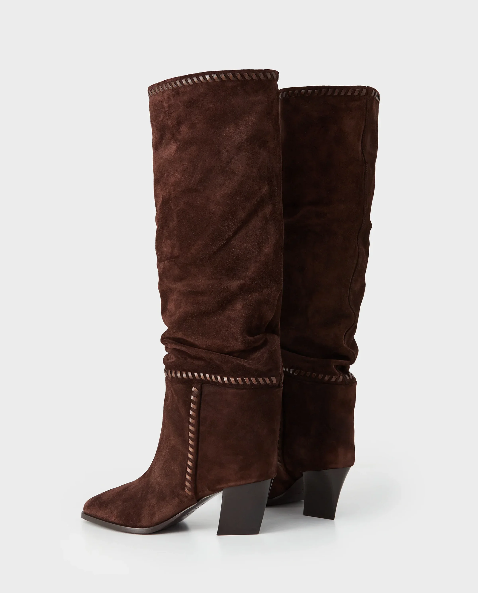 Brązowe zamszowe kozaki Hart 60 - Image #2