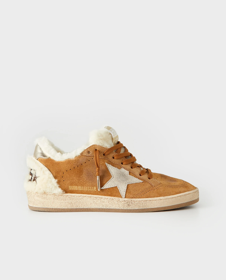 Brązowe skórzane sneakersy BallStar