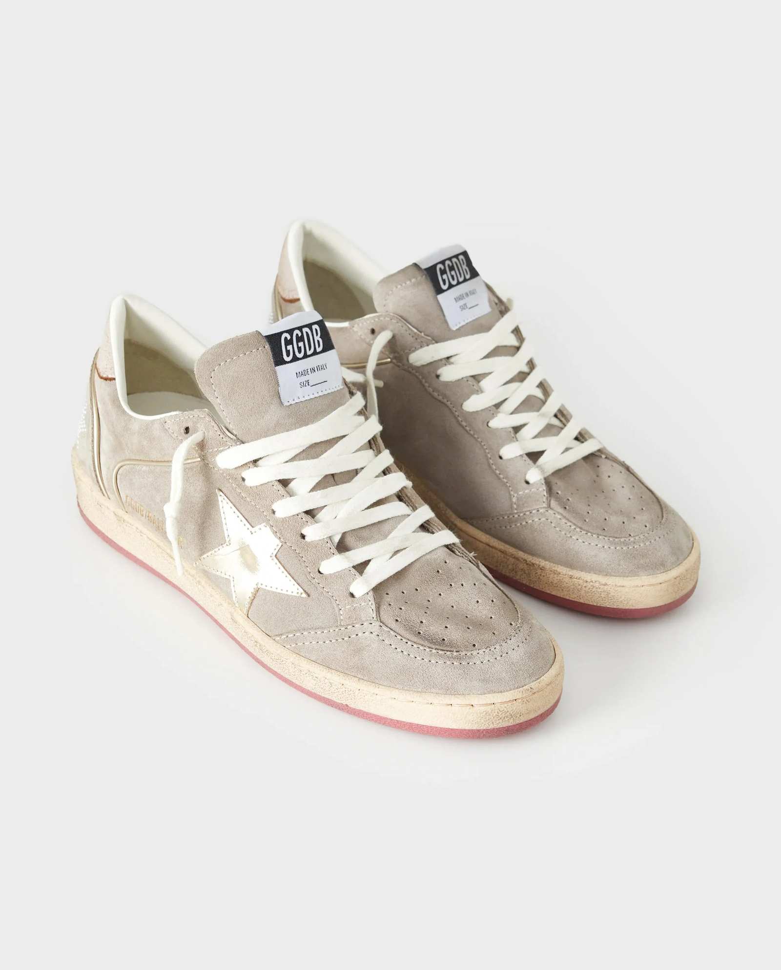 Zamszowe sneakersy BallStar z logo - Image #2