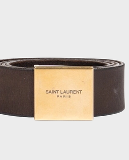 Brązowy skórzany pasek Frame - Image #1