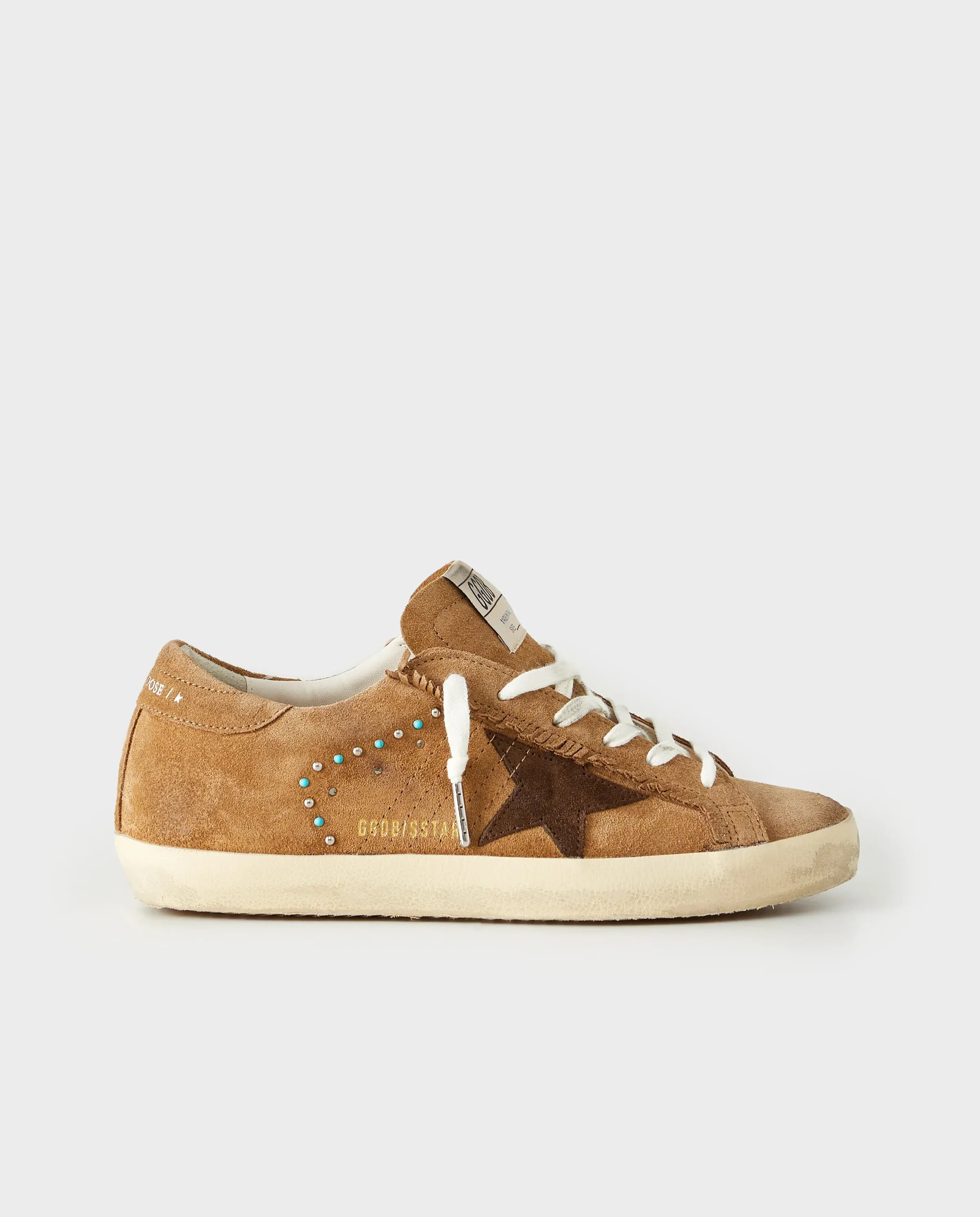 Brązowe skórzane sneakersy Super Star - Image #0