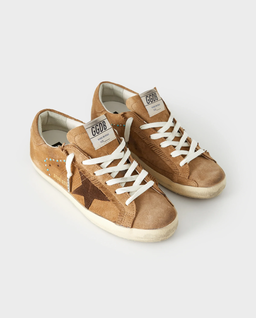 Brązowe skórzane sneakersy Super Star - Image #2