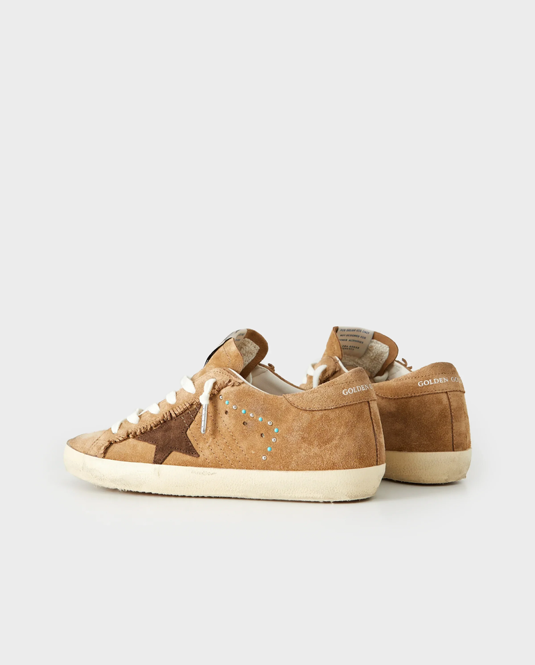 Brązowe skórzane sneakersy Super Star - Image #3