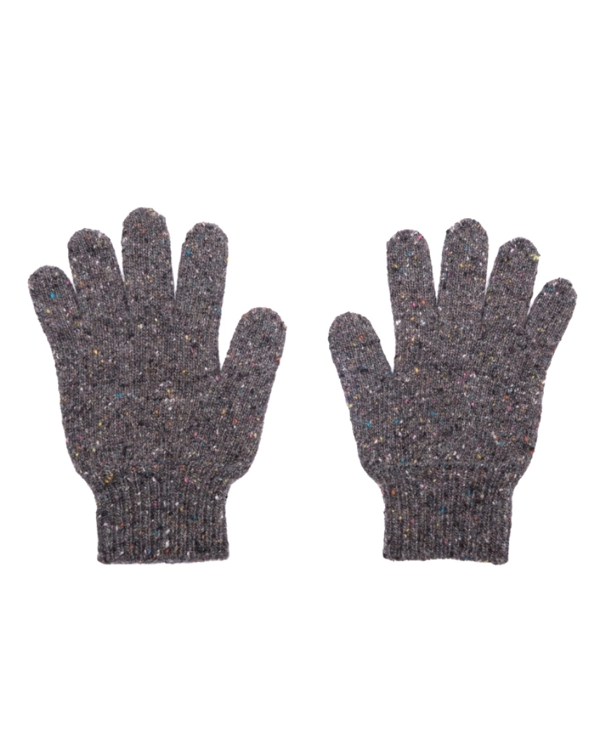 Szare wełniane rękawiczki - Image #1
