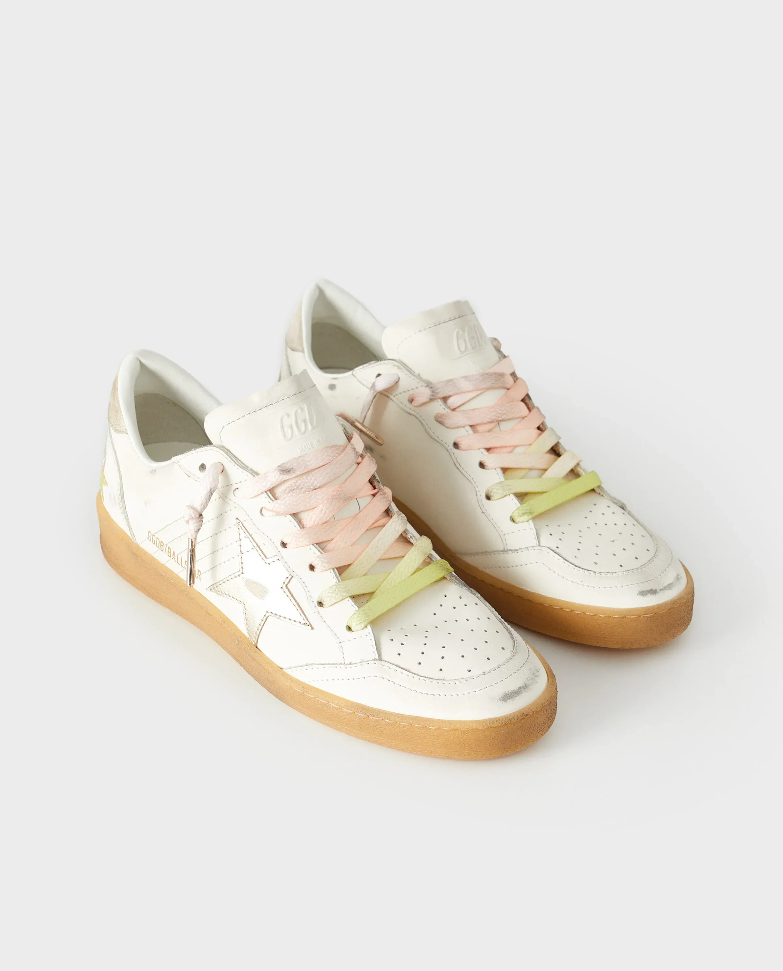 Białe skórzane sneakersy BallStar - Image #2