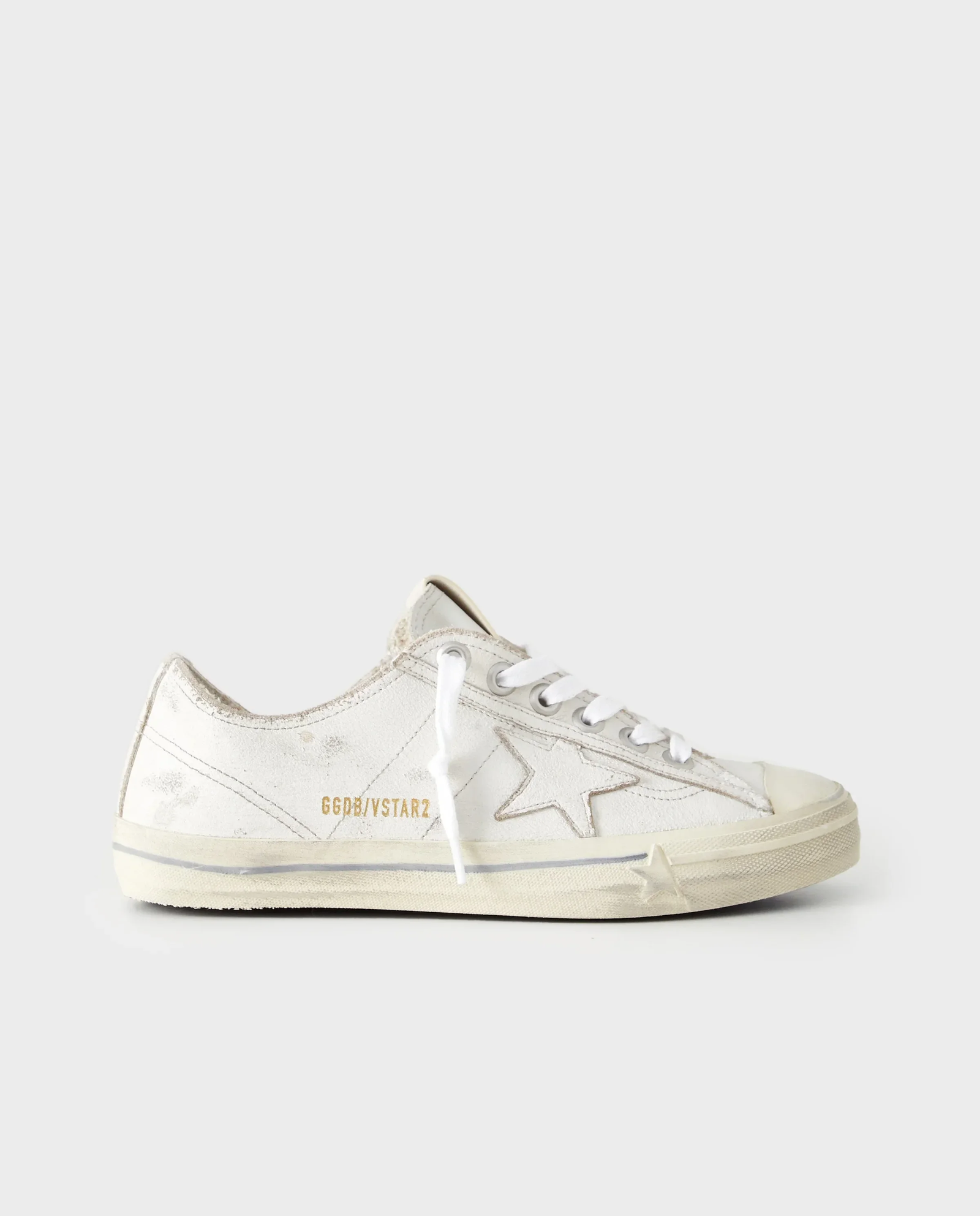 Białe skórzane trampki V-Star - Image #0