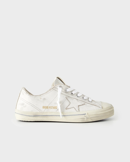 Białe skórzane trampki V-Star - Image #0