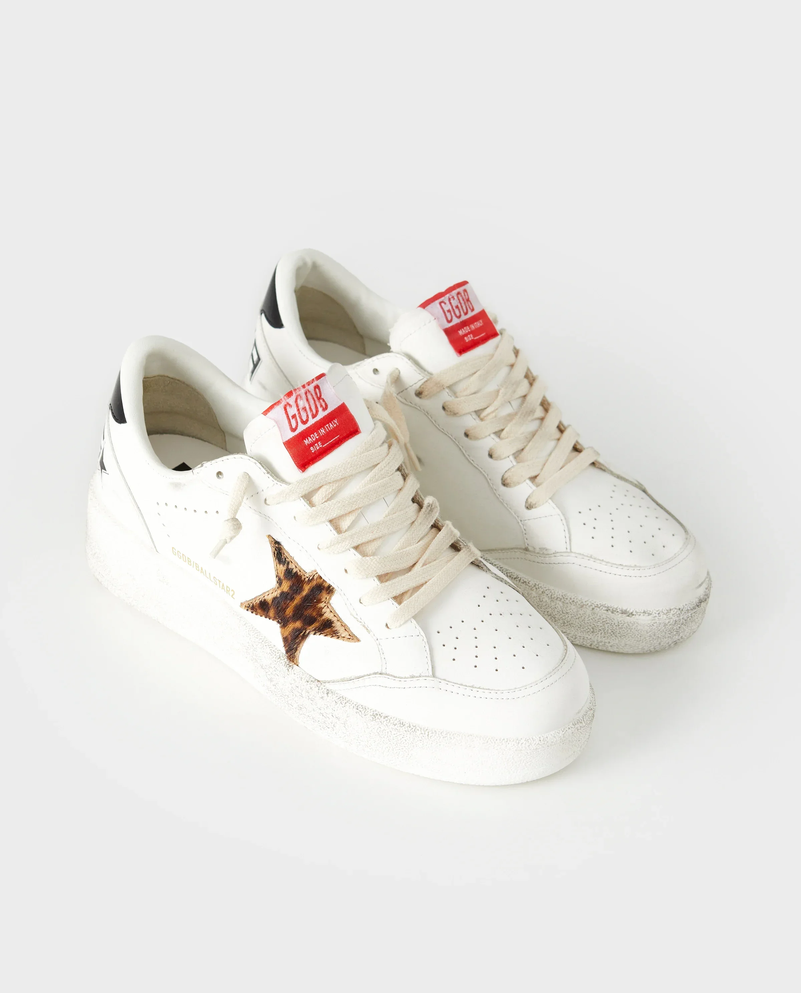 Białe skórzane sneakersy BallStar - Image #2