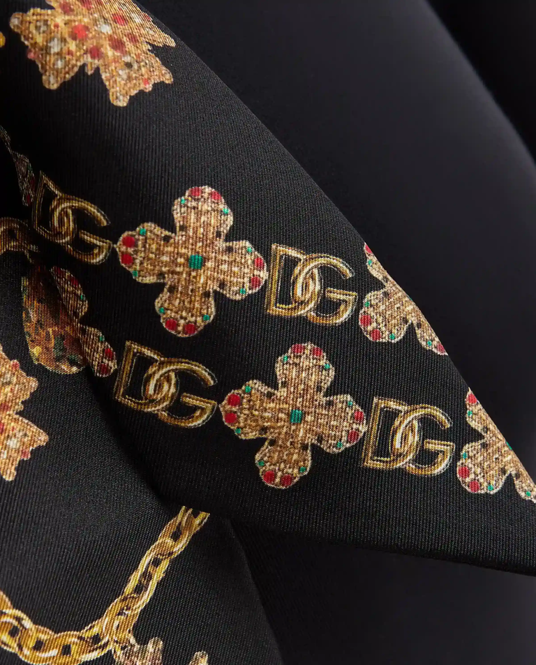 Jedwabna szarfa z nadrukiem - Image #2