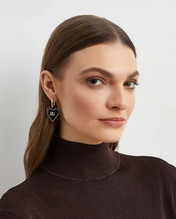 Kolczyki z zawieszką w kształcie serca - Image #1