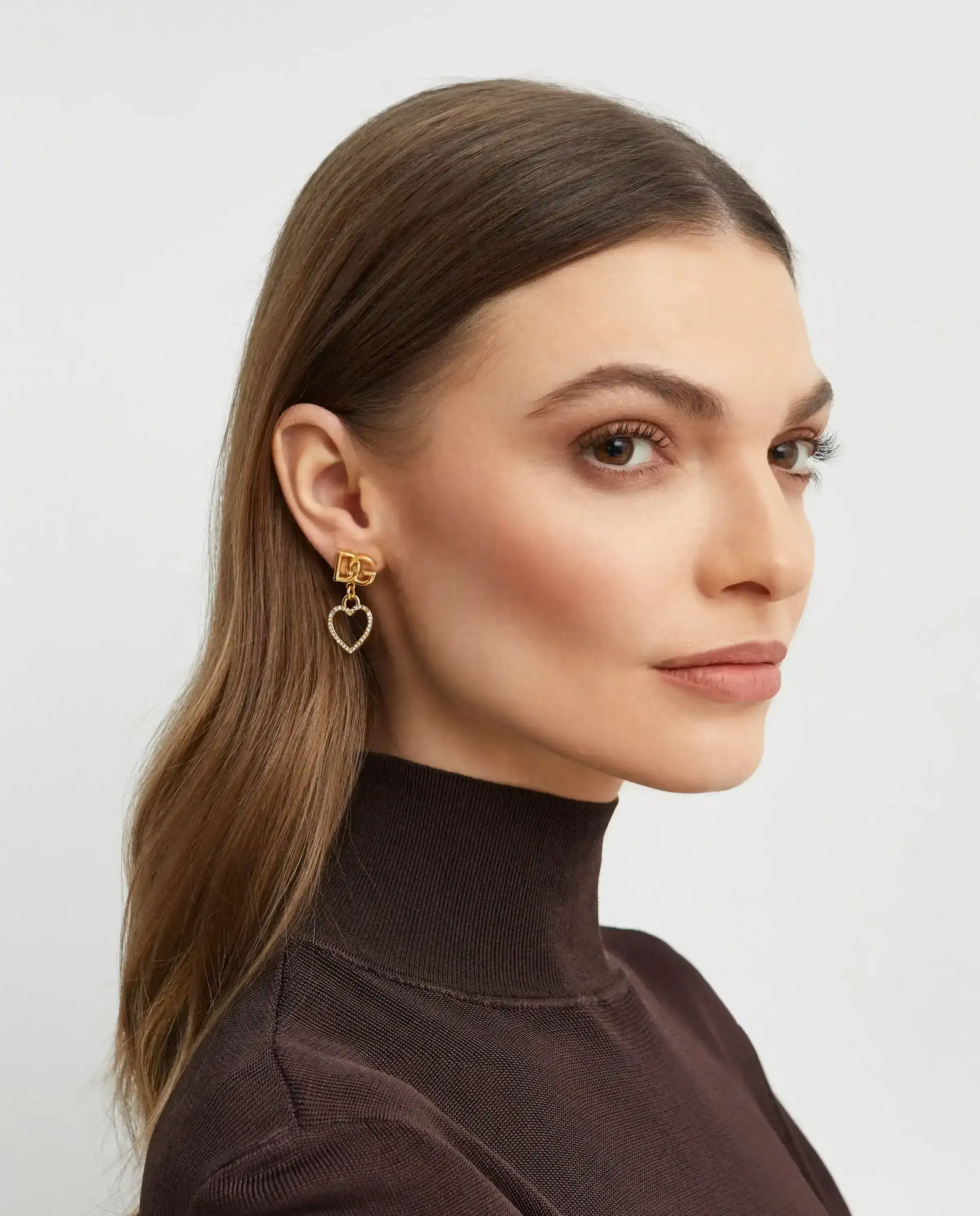 Kolczyki z serduszkami i logo - Image #1