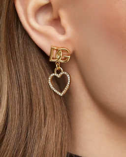 Kolczyki z serduszkami i logo - Image #2