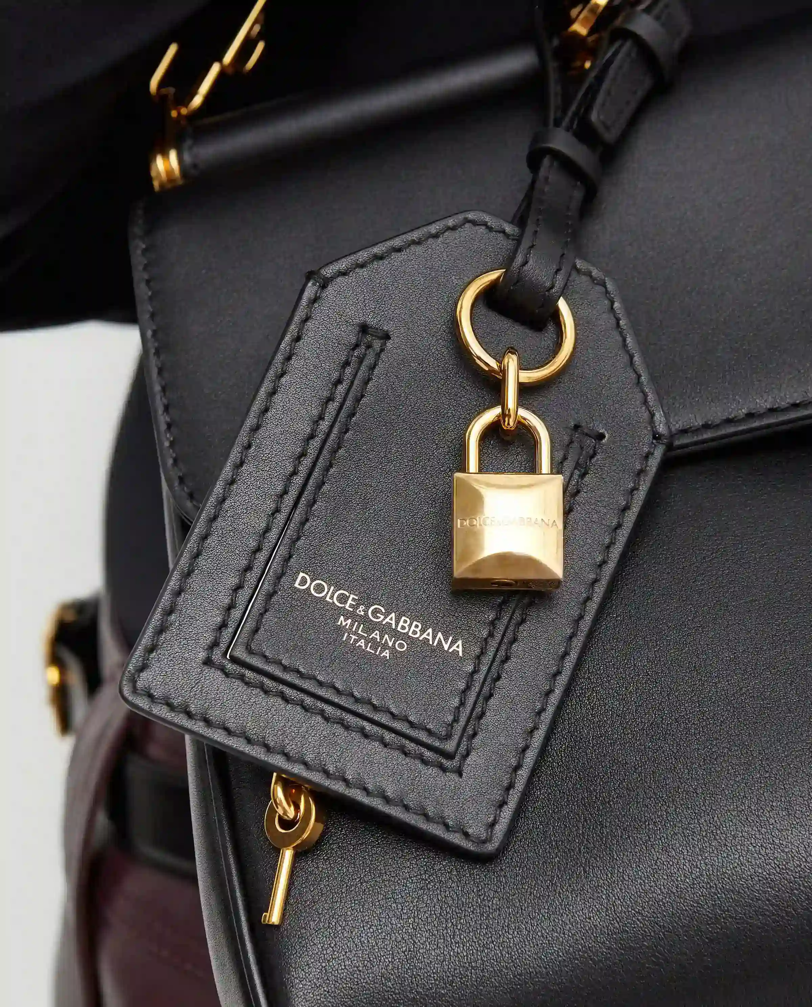 Czarna skórzana torebka My Sicily - Image #9