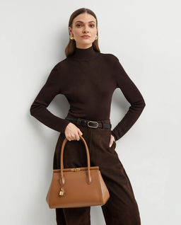 Brązowa skórzana torba Marlene - Image #2