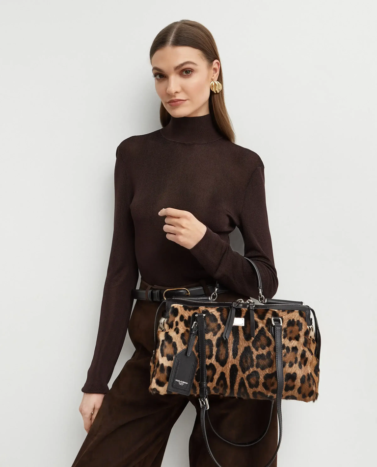 Torba z nadrukiem w panterkę Vittoria