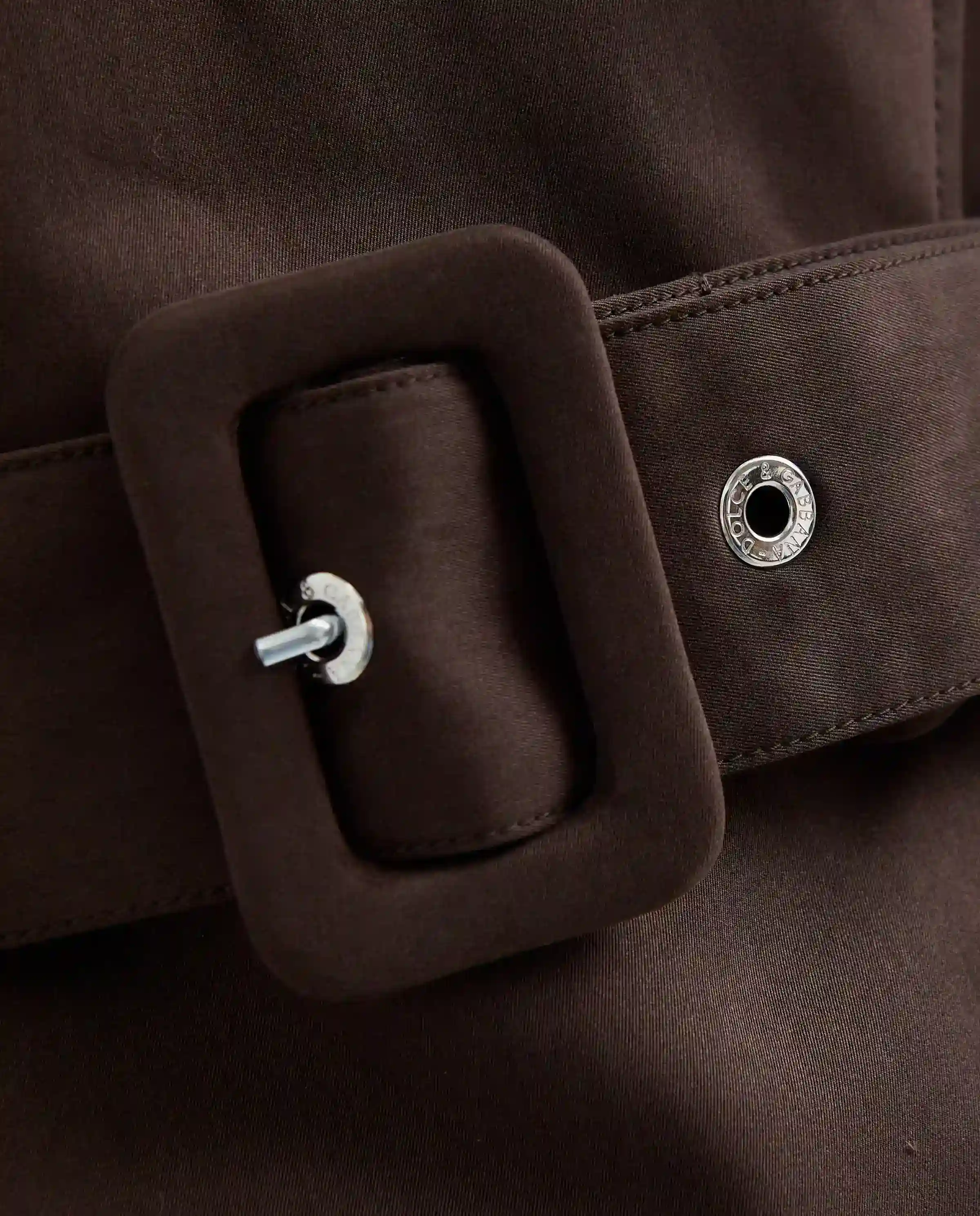 Brązowy dwurzędowy trencz - Image #4