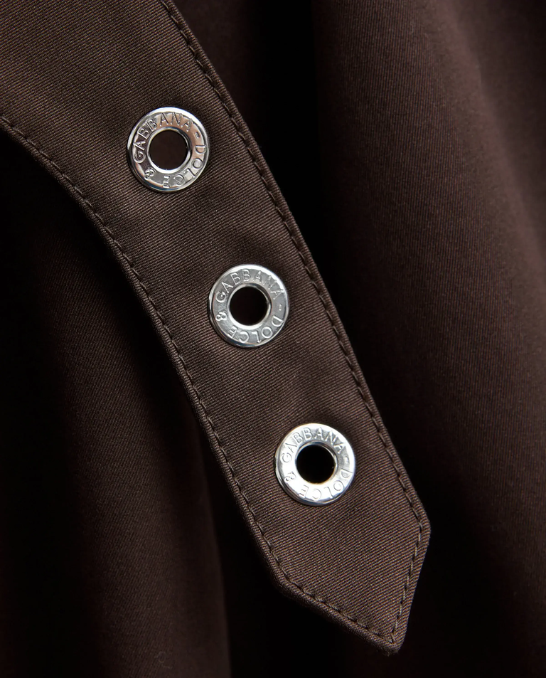 Brązowy dwurzędowy trencz - Image #5