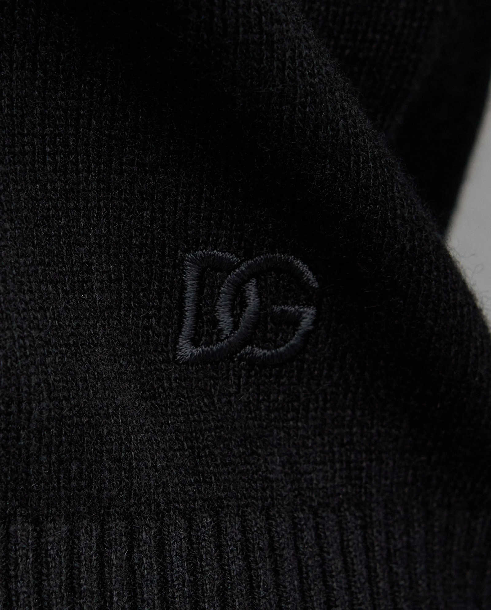 Czarny kaszmirowy kardigan - Image #4