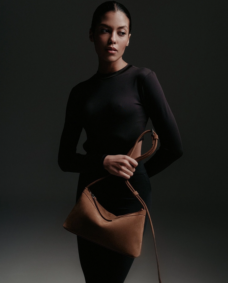 Skórzana torebka na ramię Anny Toffee