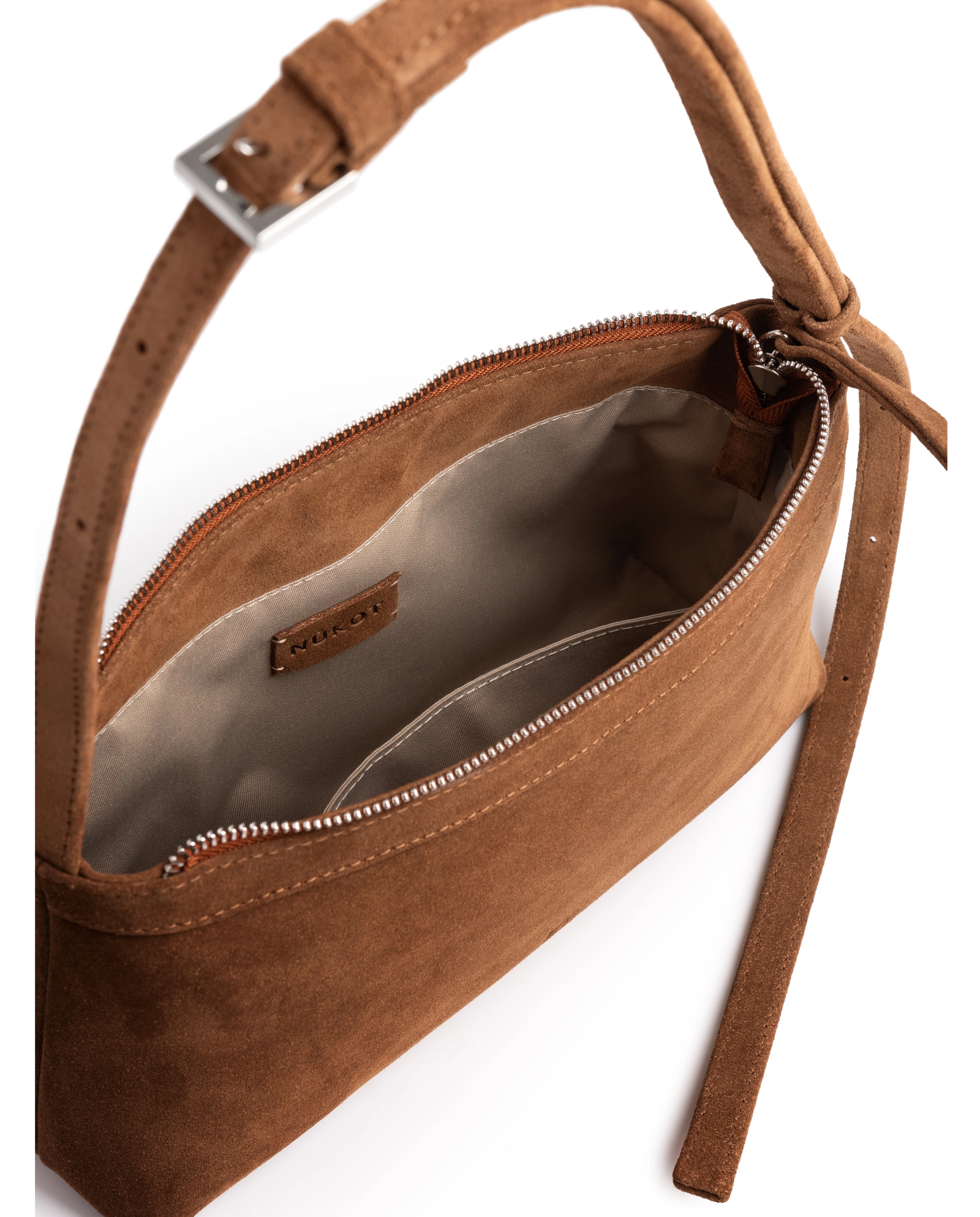 Skórzana torebka na ramię Anny Toffee - Image #7