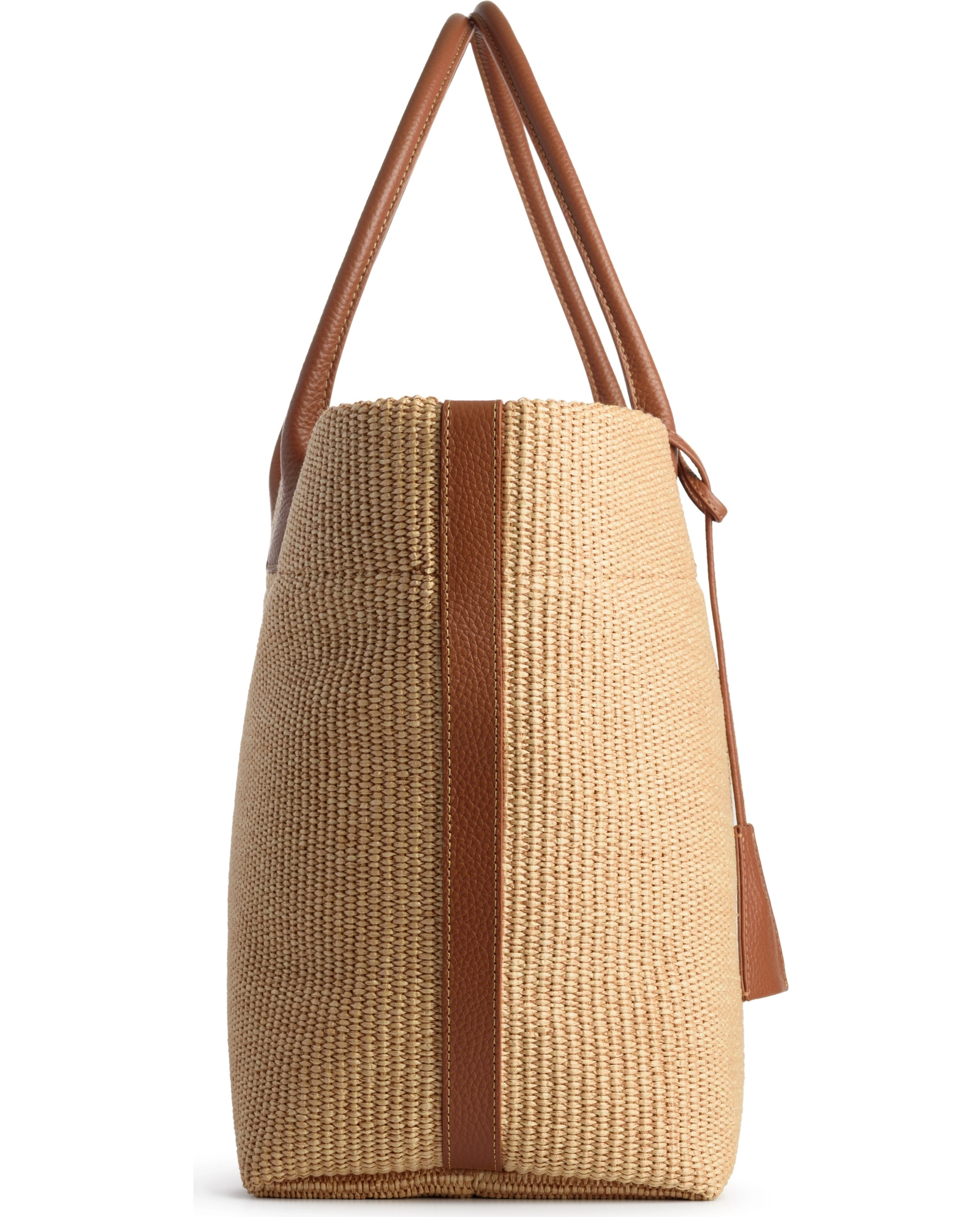 Beżowa torba do ręki Raffia - Image #5