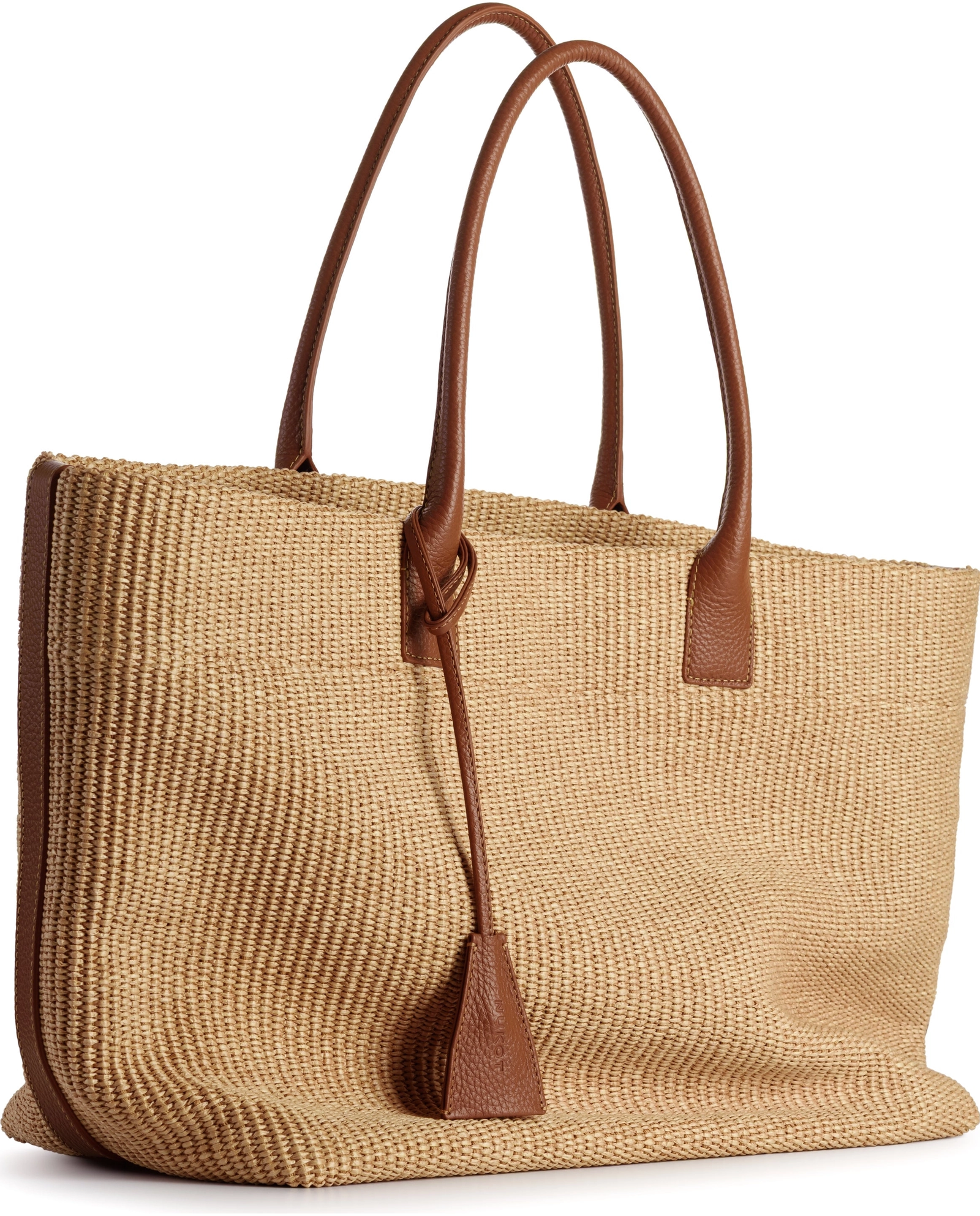 Beżowa torba do ręki Raffia - Image #3