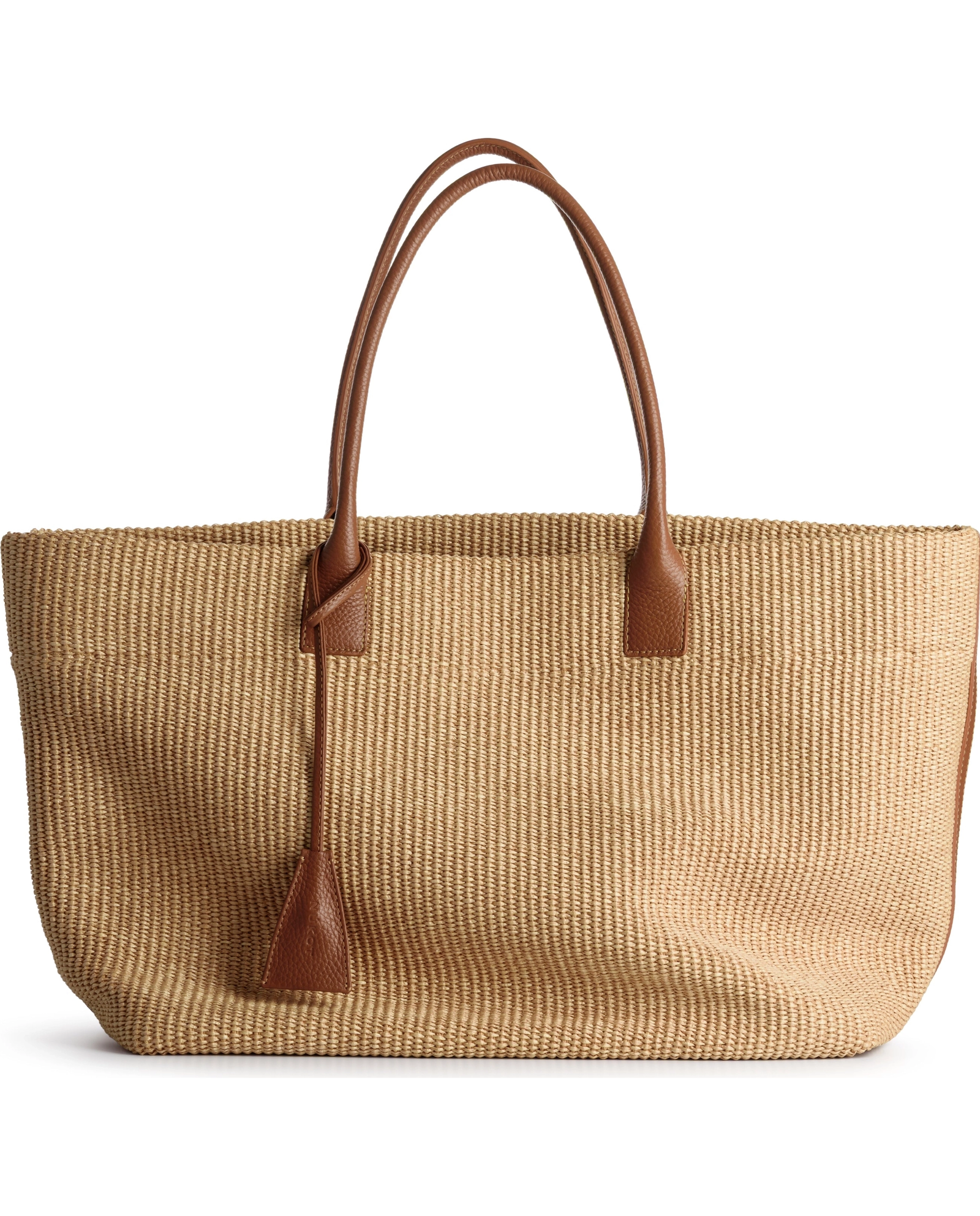 Beżowa torba do ręki Raffia - Image #2