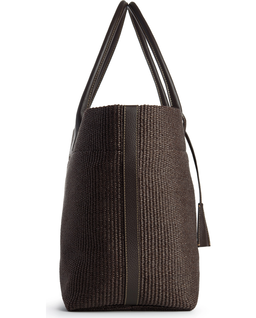 Brązowa torba do ręki Raffia - Image #5