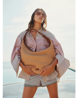 Beżowa torba na ramię Hobo Drop - Image #2