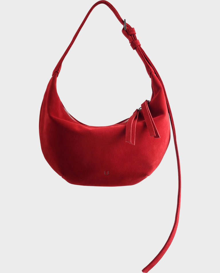 Czerwona torebka na ramię Hobo Drop Mini