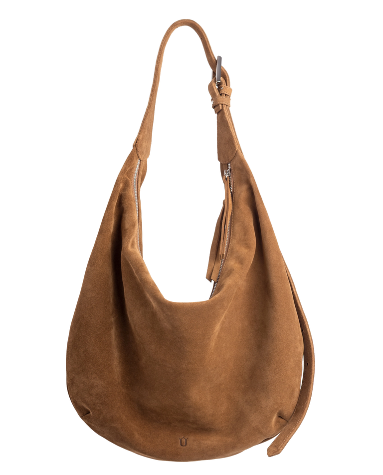 Zamszowa torba na ramię Hobo Drop Toffee - Image #2