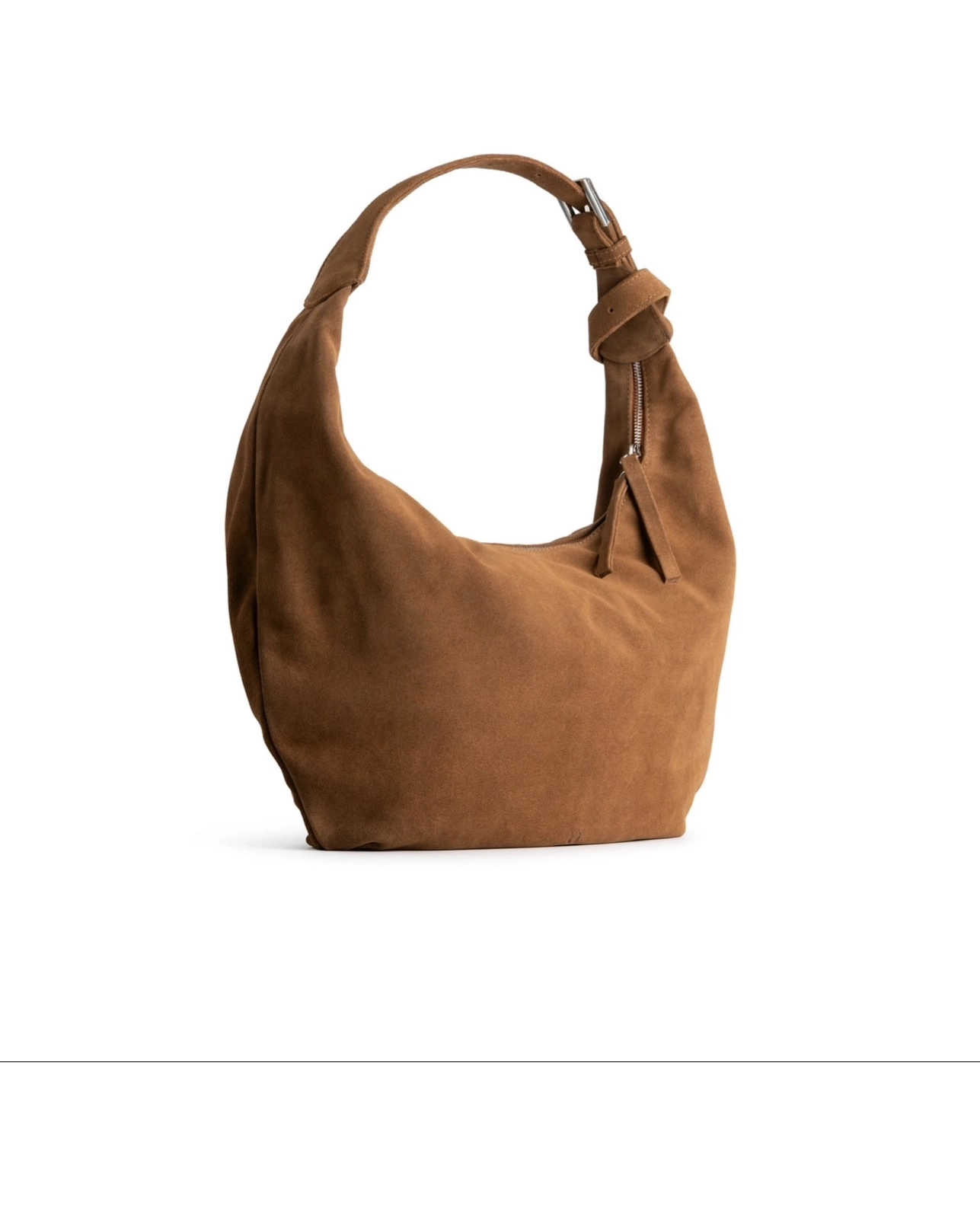 Zamszowa torba na ramię Hobo Drop Toffee - Image #3