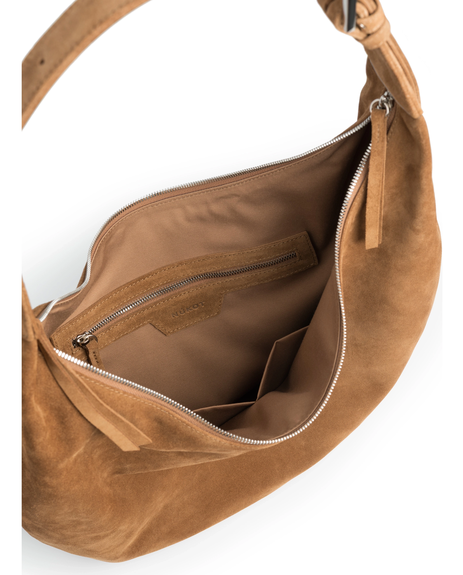 Zamszowa torba na ramię Hobo Drop Toffee - Image #4