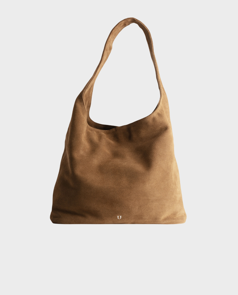 Zamszowa torba na ramię Hobo Toffee