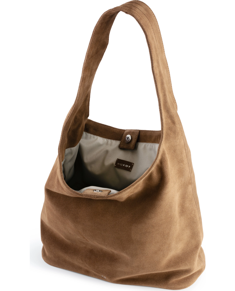 Zamszowa torba na ramię Hobo Toffee - Image #3