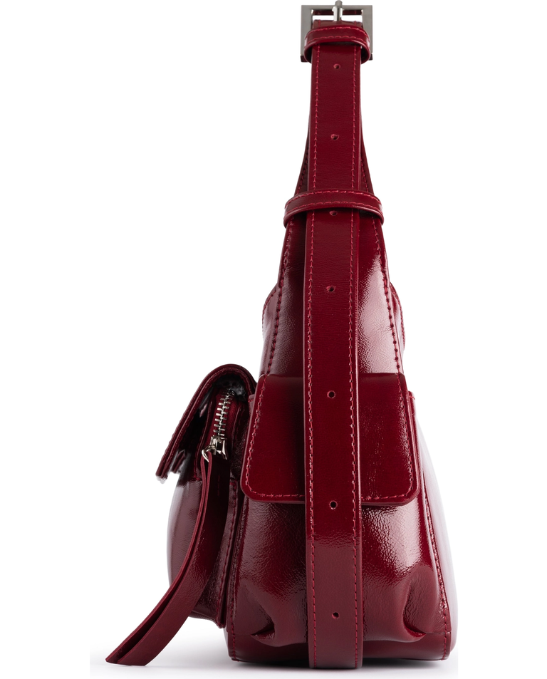 Bordowa torebka na ramię Cargo - Image #4