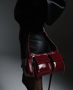 Bordowa torebka na ramię Cargo - Image #1