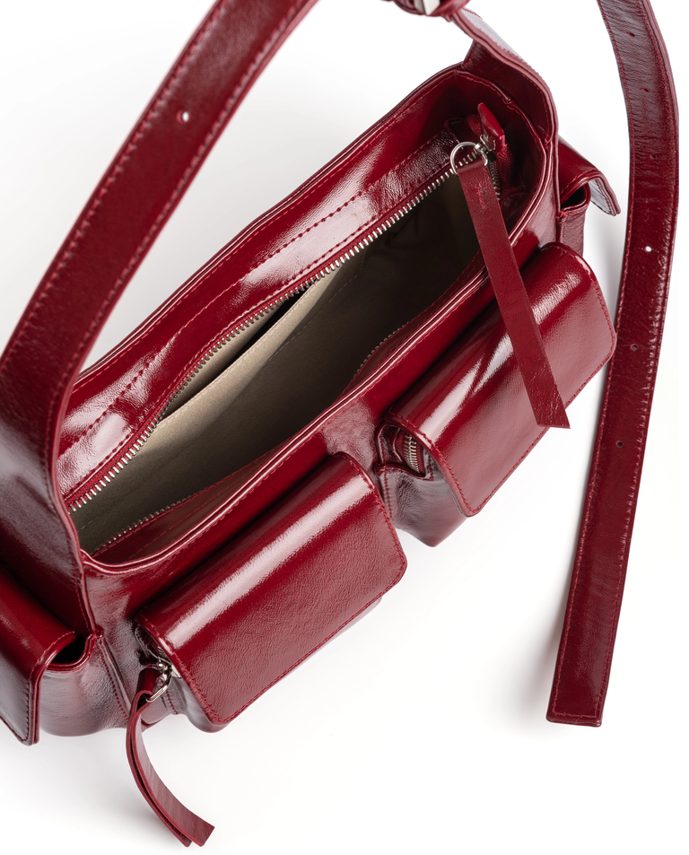 Bordowa torebka na ramię Cargo - Image #6