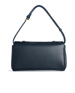 Granatowa torebka na ramię Baguette Flip - Image #3