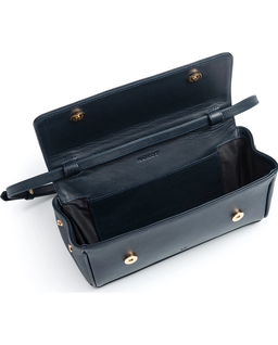 Granatowa torebka na ramię Baguette Flip - Image #4