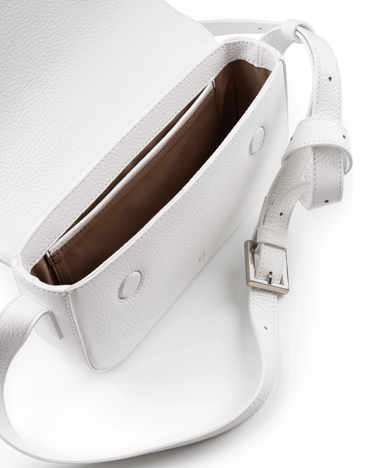 Biała torebka na ramię Baguette - Image #5