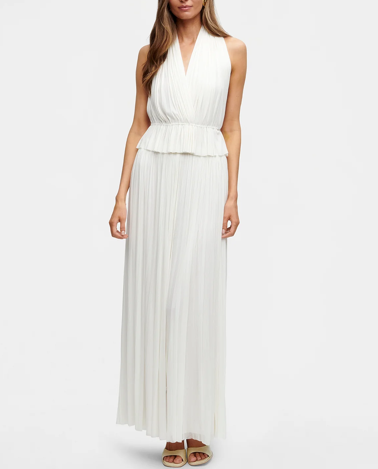 Biały top z jedwabiu