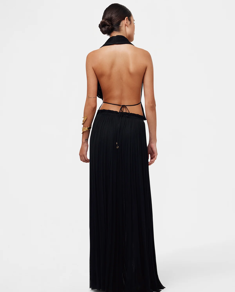 Czarny top z jedwabiu - Image #3