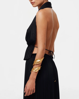 Czarny top z jedwabiu - Image #1