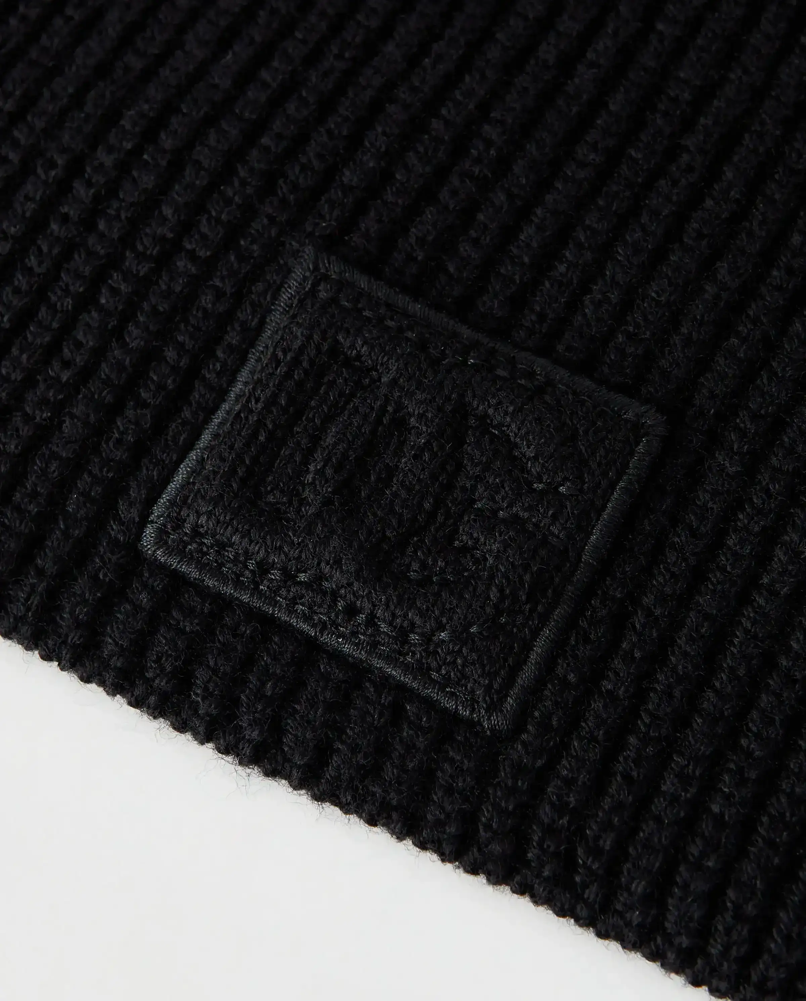 Czarny wełniany szalik - Image #2