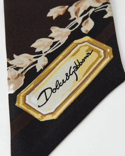 Jedwabna szarfa w kwiaty - Image #3